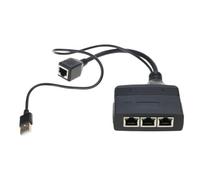 Divisor de red de 100 Mbps con alimentación USB, compatible con varios cables Ethernet, resistencia al calor
