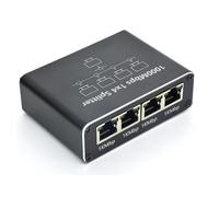 Divisor de red Gigabit de 2, 3 y 4 puertos, velocidad rápida, 1000 Mbps, divisor de transferencia de datos para computadoras y consolas de juegos
