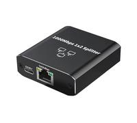 Divisor de red Gigabit de alta velocidad RJ45 expansor de puerto Gigabit Ethernet divisor para conexión estable en casa y oficina
