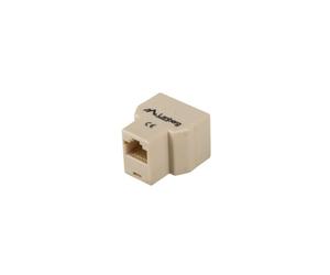 Divisor de red Lanberg AD-RJ45-2RJ45-OU beige 1 entrada 2 salidas CE