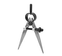 Divisor de resorte de acero Premium 45# Brújula Divisor de ala Herramienta artesanal de cuero para carpintería Metalurgia y peletería con patas templadas 75 mm 100 mm 125 mm 150 (Humildad)