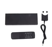 Divisor de Salida HD de Matriz 4X2, Conmutador de Matriz de 4 Entradas Y 2 Salidas de Aleación de Aluminio, Conmutador de Sonido Portátil, Divisor de(Enchufe europeo 110-240V (voltaje amplio))