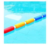 Divisor de seguridad de cuerda flotante para piscina, cuerda flotante en espiral, separación de piscina de 4,5 m, divisor de extremo poco profundo para interiores y exteriores (diámetro 9 cm)