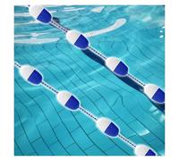 Divisor de seguridad flotante para piscina, cuerda antiondas con ganchos para clubes de natación, aguas poco profundas y profundas, mejora la seguridad de la piscina y natación