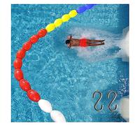 Divisor de Seguridad para Piscinas, Cuerda divisoria de 4,5 m, 4,9 m, 6,1 m, 6,7 m, 7,6 m, 9,1 m y 12 m, línea divisoria de carriles de natación comerciales, cordón Flotante para Aguas Terma