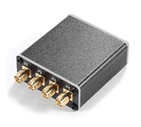 Divisor de señal de RF Activo, 1 Entrada 4 Salidas, impedancia de 50 ohmios, construida - en batería - Baja pérdida de inserción 0.8dB, Alto Aislamiento 80dB, operación Continua