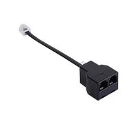 Divisor De Teléfono - Divisor De Doble Toma Del Teléfono | Adaptador De Doble Línea Para Teléfonos Fijos | Conector Universal De Doble Socket Para El Dispositivo De Compartir De Cable Telefónico
