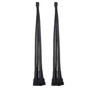 Divisor de Ventilador de CPU 4 Vías Pvc Negro, Cable Alargador 2piezas