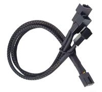 Divisor de ventilador de PC para 4 pines para cabezales PWM diseñado para mejorar la gestión del flujo de aire añadiendo ventiladores donde los cabezales son limitados (1 en 3)