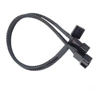 Divisor de ventilador de PC para 4 pines para cabezales PWM que permite el uso de múltiples ventiladores controlados de temperatura donde solo hay cabecera disponible (1 en 2)