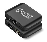 Divisor De Vídeo 4K60Hz DP A HDMI + DP MST, Adaptador Dual Monitor para Laptop Ultrabook, Compatible con Pantallas Dobles - Alta Resolución, Soporte 3D Y HDR, Fácil Instalación