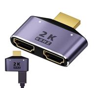 Divisor de vídeo compacto Small Converter Adaptador Monitor ligero Adaptador Screen Extender Ver salida Plug y reproductor Adaptador MultiPort Slipter Display Hub