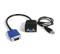 Divisor de Vídeo VGA StarTech.com 2 Puertos Compacto Alimentado por USB