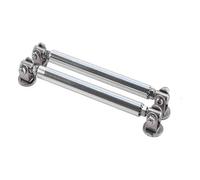 Divisor Delantero Kit De Barra Soporte para Parachoques Delantero Y Trasero Coche Alerón Divisor Varilla Decorativa Universal(7.5cm Silver)