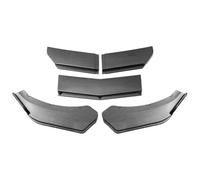 Divisor Delantero para Benz 4/5PCS Universal Coche Parachoques Delantero Labio Cuerpo Kit Spoiler Canard Splitter Difusor Divisor Spoilers Delanteros(5PC Carbon Fiber a)