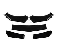 Divisor Delantero para Benz 4/5PCS Universal Coche Parachoques Delantero Labio Cuerpo Kit Spoiler Canard Splitter Difusor Divisor Spoilers Delanteros(5PC Bright Black)