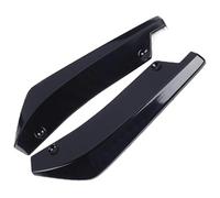 Divisor Delantero Tira Parachoques Delantero Y Trasero Universal para Coche Difusor Alerón Divisor Protector Arañazos Winglets Extensión Falda Lateral Alerón Delantero(Negro)