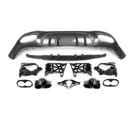 Divisor Difusor Los Alerón Trasero para Benz Clase A W177 Hatchback A35 A45 A200 A250 Labio Difusor Parachoques Trasero con Punta Escape