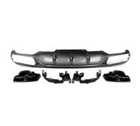 Divisor Difusor Los Alerón Trasero para W213 para E200 para E300 2016-2020 para AMG Difusor Trasero Estilo Carbono con Tubo de Escape
