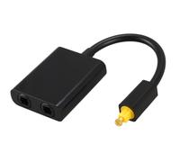 Divisor Digital de Audio óPtico SPDIF Adaptador Divisor Toslink de 2 VíAs 1 Entrada 2 Salida Cable Divisor de Cable óPtico SPDIF