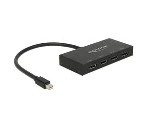 Divisor DisplayPort DeLOCK 1x miniDP a 4x DP 4K