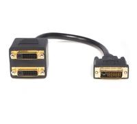 StarTech.com - Cable Duplicador Divisor de Vídeo DVI-D de 2 Puertos Salidas Compacto - Bifurcador