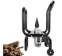 Divisor eléctrico de madera - Herramienta divisora automática de troncos resistente, 420 RPM, diámetro de división de 200 mm, diseño portátil con soporte
