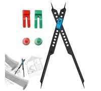 Divisor Escalado Herramienta De Dibujo - 10 Pulgadas De Divisor De PP Proporcional, Regla Escala Multifuncional Con Rueda De Color | Receptor Pantalla, Regla Para, Dibujo Preciso, Pintura