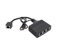 Divisor Ethernet 1 a 3, RJ45 Gigabit 1000Mbps Divisor de Adaptador de Red RJ45 de Alta Velocidad de Red, Amplia Compatibilidad para Cables Ethernet Cat8 Cat7 Cat6 Cat5 Cat5e y