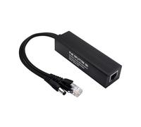 Divisor Ethernet con adaptador de salida Gigabit Speed 5V 5A para sistemas de seguridad seguros, carcasa de metal, divisor PoE