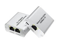 Divisor Ethernet de 1 a 2 puertos Gigabit de alta velocidad para Internet RJ45 LAN para cable Cat5/5e/6/7/8