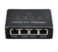 Divisor Ethernet de 1 a 4 puertos de red RJ45 apto para PC y port?tiles