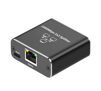 Divisor Ethernet de alta velocidad, divisor Ethernet de 1000 Mbps, interruptor de Internet Gigabit de 1 a 2 Gigabit, divisor de Internet Gigabit con cable de alimentación USB, divisor LAN para cable