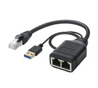 Divisor Ethernet de múltiples puertos de 1 entrada 2/3/4 de salida Ethernet divisor RJ45 para hogares u oficina necesidades de red