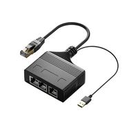 Divisor Ethernet de múltiples puertos de 1 entrada 2/3/4 de salida Ethernet divisor RJ45 para hogares u oficina necesidades de red