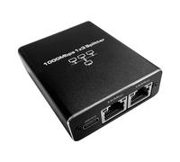 Divisor Ethernet Gigabit de alta velocidad Divisor RJ45 1 a 3 conexiones 1000 Mbps Compatible con Cat5/5E/6/7/8