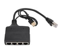 Divisor Ethernet Interfaz RJ45 1 en 4 Salidas, Divisor Gigabit Inet, Divisor LAN Estable con Pin Chapado en Oro de 1000 Mbps para TV PC, Compatible con Cat8 Cat7