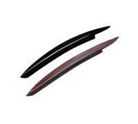 Divisor Extensión Faldón Lateral para VW para Golf 6 MK6 para GTI para GTR 2008-2013 Accesorios De Coche Ceja para Faro Negro Cubierta Párpado Embellecedor Decorativo