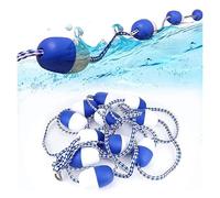 Divisor flotante seguro para piscina, línea de carril de natación (100 pies) - Cuerda de boya de gancho ajustable para una piscina mejorada, fácil de instalar, seguro para piscina