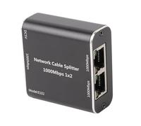 Divisor Gigabit Ethernet, Diseño 1 a 2, Transmisión de 1000Mbps, Conexión Simultánea de Dos Dispositivos, Material Premium, Amplia Compatibilidad, con Cable de Alimentación USB