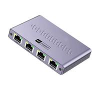 Divisor Gigabit Ethernet estable de 1 en 4 salidas RJ45, adaptador de red de aluminio de bajo consumo, caja de conmutación Ethernet de aluminio