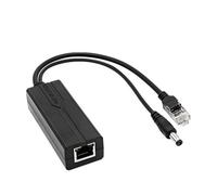 Divisor Gigabit POE de 1000 Mbps IEEE802.3af/at Protocolo 48V a 12V 2A Inyector POE para cámaras de red APs inalámbricos
