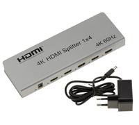 Divisor HDMI 2.0 4K 60Hz Alimentado 1 A 4 Puertos - CEC EDID HDCP 2.2