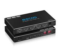 Divisor HDMI 2.1 4K 120Hz 1 EN 4 Salida con Extractor de Audio VRR ALLM HDCP2.3 HDR10+ Óptico SPDIF y Audio AUX de 3.5mm EDID Scaler 4K 1080P Divisor HDMI 1 EN 4 Salidas para PS5 Xbox NVIDIA