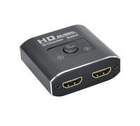 Divisor HDMI 8 K @ 60 Hz 4 K @ 120 Hz, conmutador H-DMI 2.1, conmutador H-DMI 2 en 1 salida o 1 en 2 salidas HDMI, 2 monitores no pueden mostrar imágenes al mismo tiempo, para varios hosts o