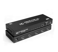 Divisor HDMI 8K 1 en 4 salidas, 1x4 HDMI 2.1 divisor 8K @60Hz 4K @120Hz, 48 Gbps, EDID, escalador automático de bajada, HDCP 2.3, VRR, HDR10+, 3D, solo duplicación/pantallas de espejo (no extensibles