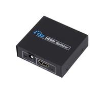 Divisor HDMI, amplificador HDMI 1 en 2 salidas, concentrador distribuidor alimentado por CA, compatible con HDCP 1.3, resolución 3D Ultra HD 2K 1080p, compatible con Xbox, PS4, reproductor Blu-Ray