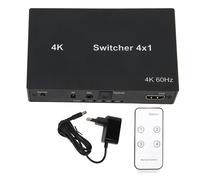 Divisor HDMI con soporte 3D, resolución Full HD y 4K, divisor HDMI con alimentación, gestión EDID, alta compatibilidad, escalado descendente HDR10.