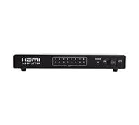 Divisor HDMI, HDMI Splitter 1.4 Premium 4Kx2K, 1x8 8 Puertos HDMI 1080P HDCP 1.3, 3D 4K Blue-Ray