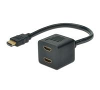 Divisor HDMI - MICRO CONNECT - 20 cm - Pasivo - Negro - HDMI (F) a HDMI (M)